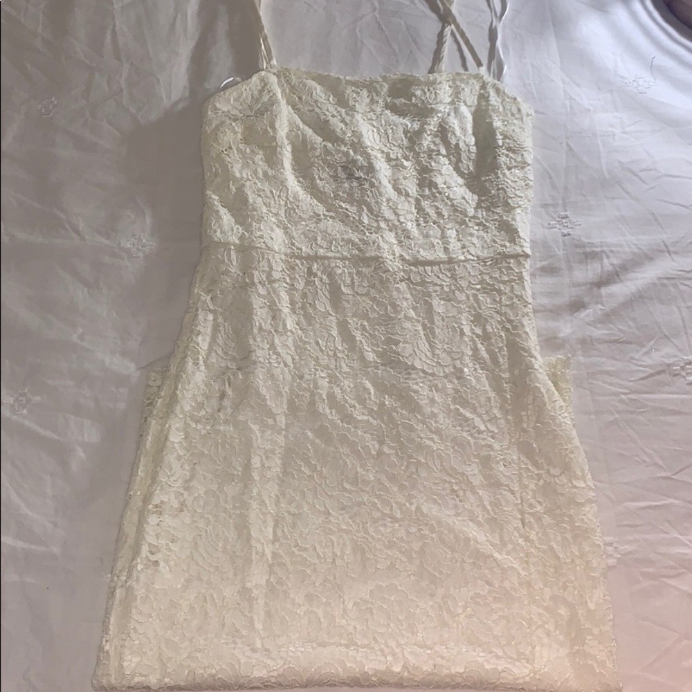 Has a slit on the bottom of dress